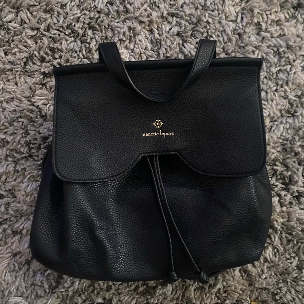 Nanette Lepore Black Mini Backpack